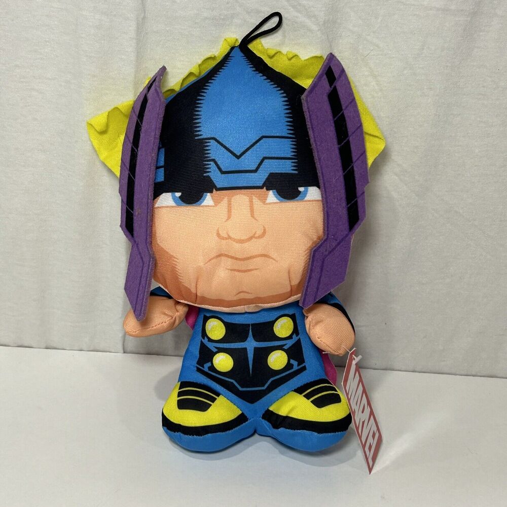 NEW Marvel Mashems Neon THOR‎ Avengers Plush Stuffed Toy 7” Good Stuff Doll NWT